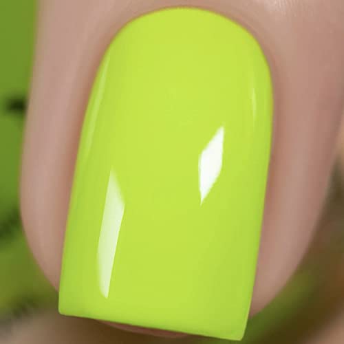 Vishine Neon Color Gel Achaness, 16 ml eletrizante neon limão-limão creme verde gel unhas de unha UV Lâmpada de unha