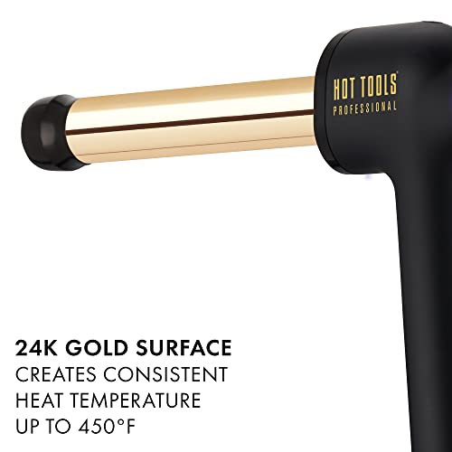 Hot Tools Pro Artist 24K Gold Curlbar Curling Wand | Curls definidos e duradouros