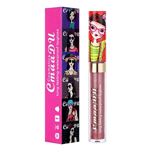 Zitiany Metallic Glitter Lip Gloss - 11 cores Lipstick líquido SHIME