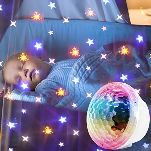 Projetor Night Llight Star, projetor portátil de estrela USB, com 4 modos e temporizadores, adequado para crianças, bebês,