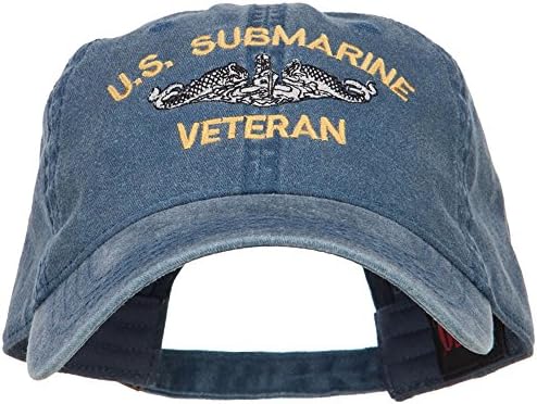 e4hats.com US veterano submarino veterano bordado tampa lavada