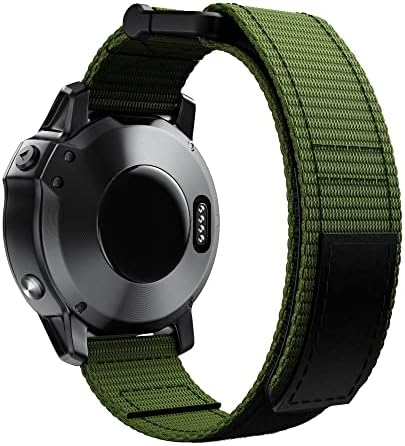 Davno Watchband tiras para Garmin Fenix ​​5x/6x/6/5 935 22mm 26mm Nylon trançado Loop de substituição ajustável