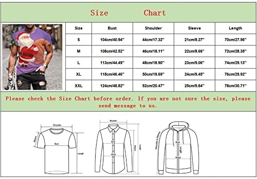 Soldado masculino de Natal de Wocachi Camisetas curtas Músculos Slim Fit Party Designer Tops Xmas Graphic Funny Sports Tees
