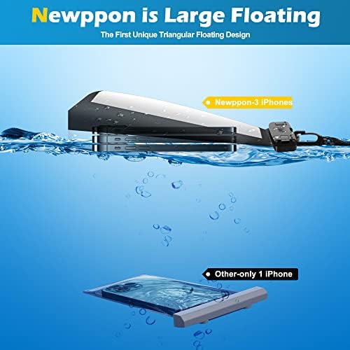 Bolsa móvel à prova d'água de Newppon Float Bolsa de celular subaquática para o celular Clear Cellphone - Caixa de seco