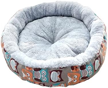 Petsola redonda cama de gato calmante colchão de sono de soneca macia durável 17 polegadas Autumn Winter Pleligh