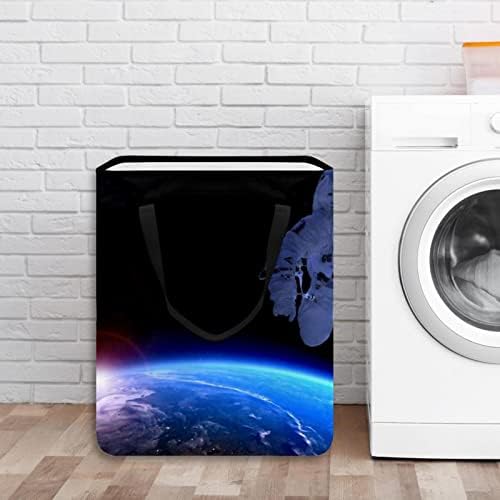 SPACE ASTRONAUS Universo Imprimir cesto de lavanderia dobra