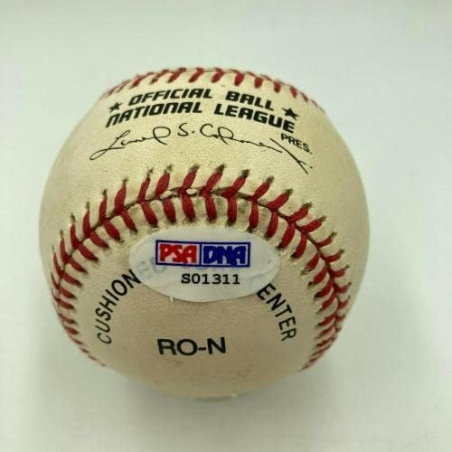 Hank Aaron Home Run King 715 assinado com base no beisebol PSA DNA CoA - Bolalls autografados