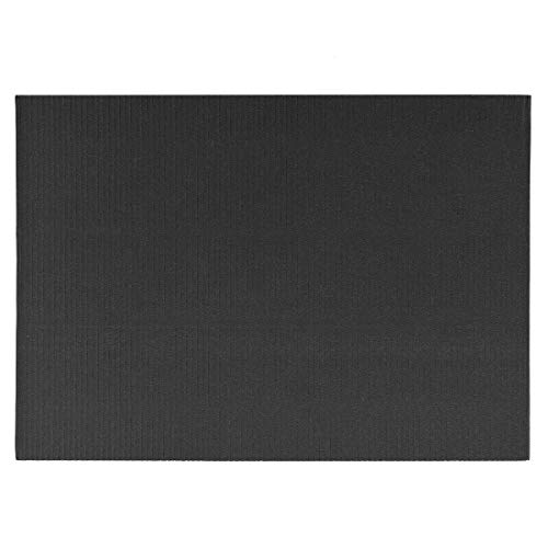 Uxcell 10pcs folhas de papel de papelão onduladas, preto, 7,87 polegadas x 11,84 polegadas, para projetos de artesanato