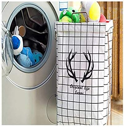 Jeonswod Storage Storage Basket, cesta organizadora dobrável de tecido de tela para cesto de lavanderia, caixas de brinquedo, cestas