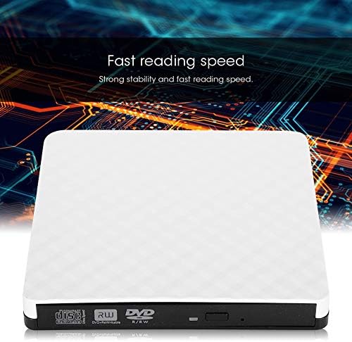 Sorand White Ultra-Finer Ultra-Light DVD Recorder com interface SATA, acionamento óptico, queimador de DVD para Ultrabook para notebook