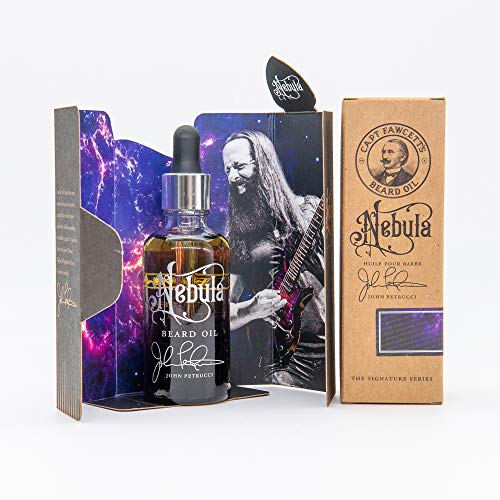 Óleo de barba Nebula do Capitão Fawcett do John Petrucci