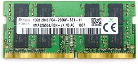 SK Hynix 16GB 2RX8 DDR4 SO-DIMM PC4-21300 2666MHz Módulo de memória HMA82GS6JJR8N-VK
