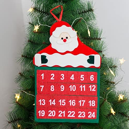 Calendário de Natal Afeidd Calendário de Natal Calendário Calendário de Natal Calelendo escaldante Artigos decorativos de Natal Decorações de bolas de Natal iluminadas