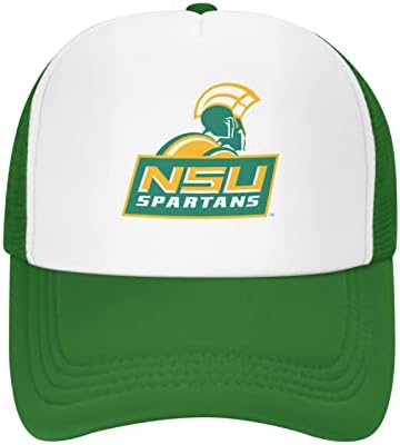 Thgjhya norfolk um logotipo da universidade estadual chapéu de malha respirável com chapéus de caminhão de moda de moda de
