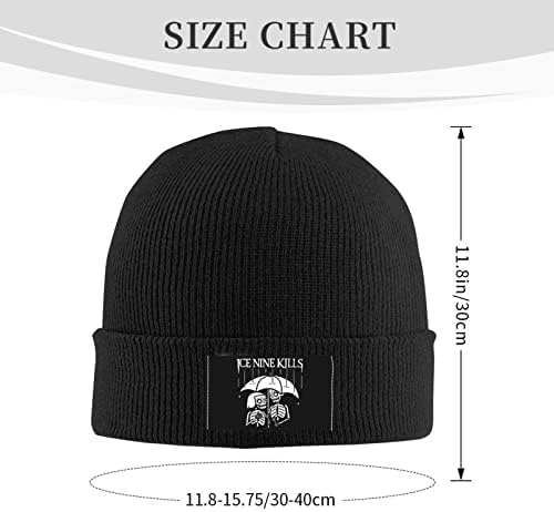 Geipos de Stylopunk Hat Men Casual Hat quente Caps de crânio Cool Caps Unissex Winter Knit