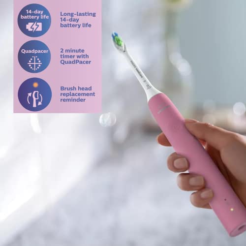Philips Sonicare de dentes elétricos Diamondclean, escova de dente elétrica recarregável com sensor de pressão, escova