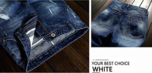 HZCX Fashion Men Summer Light Wood Blue Jeans Short Slort Shorts Denim