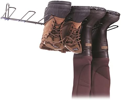 Rack'em bota wader rack - armazenamento para waders - botas - secador de sapatos - organizador de cabide montado na parede - para serviço pesado - mantém 3 pares
