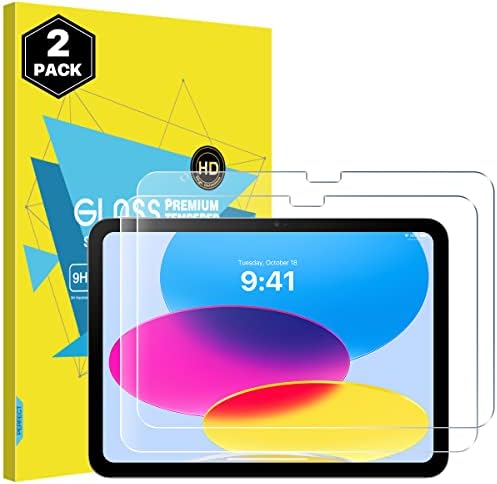 Moko Screen Protector para iPad 10ª geração 10,9 polegadas 2022, 9H Draidade Clear Sensibilidade forte Ipad de vidro temperado