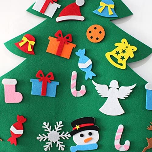 Aboofan 3pcs Diy Tree Green Advento pendurado Festival de calendário de canto de Natal para crianças escuras contagem regressiva