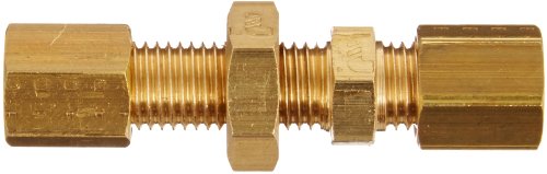 Ajuste do tubo de compressão de bronze LeGris, união de antepara, 14 mm de tubo OD