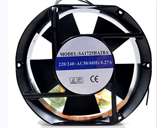 SA1725HA2BA 220/240V 0,27A 172x150x51mm Fan de resfriamento de 2 fios