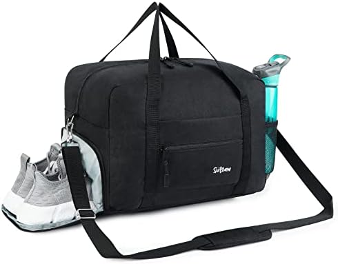 Bolsa de ginástica esportiva com compartimento de bolso e sapatos molhado, mochila de viagem para homens e mulheres leves