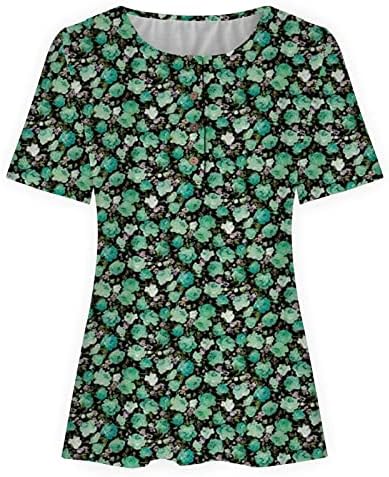 Xiaxogool Camisas engraçadas para mulheres abotoarem o henley tops shorts swing túnicos de swing de grandes dimensões 2023