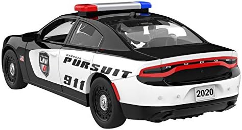 Hallmark Keetake Ornamento de Natal de 2020, datado de 2019, 2019 Dodge Charger Police Pursuit, Metal