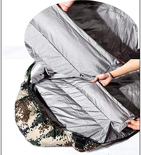 Tyuxinsd Mantenha o saco de dormir acampando quente 1500g enchendo pato branco para baixo da múmia de 3 temporadas saco
