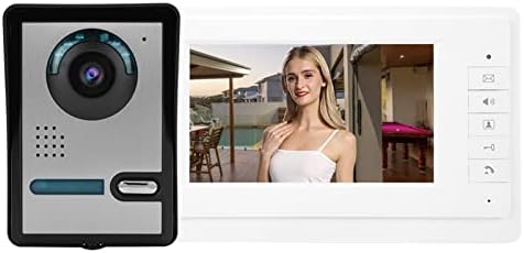 Porta de vídeo Phone Doorbell Intercom Câmera Monitor Sistema de segurança doméstica 110-240V 7inch LCD)