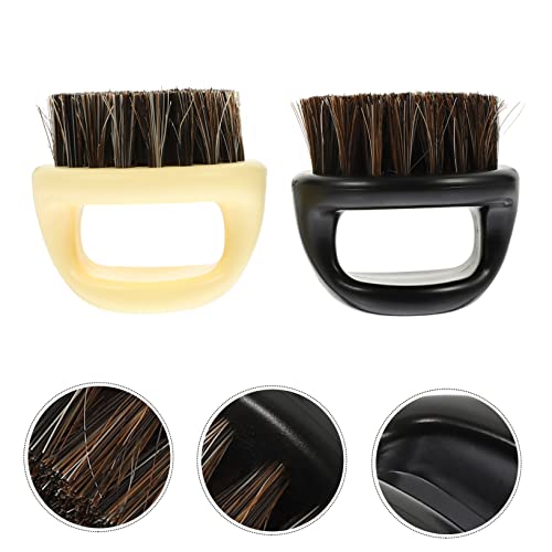 Hemoton 4 PCS Brecha de bigode de barba masculina para homens Pincel de escova de cabelo Curva Curva de barba Pincel de barba Mush