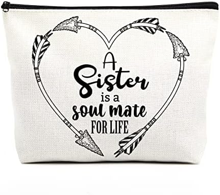 Irmãs presentes da bolsa de maquiagem irmã Presentes irmãs para mulheres Melhor Irmã Sempre para a irmã em leis Little Big Sister