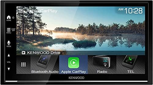 Kenwood DMX7709S tela de toque capacitiva de 6,8 polegadas, estéreo de carro, carplay e Android Auto, Bluetooth, AM/FM Rádio,