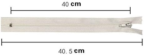 Wkxfjjwzc 50pcs de 18 polegadas Bobina de nylon zíperes em massa para costurar artesanato 40 cor 40
