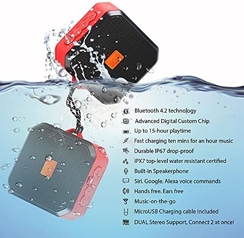 Tek Styz IPX7 Alto-alto compatível com o seu Samsung Galaxy S5 LTE-A com 13H de tempo de reprodução à prova d'água, viagens