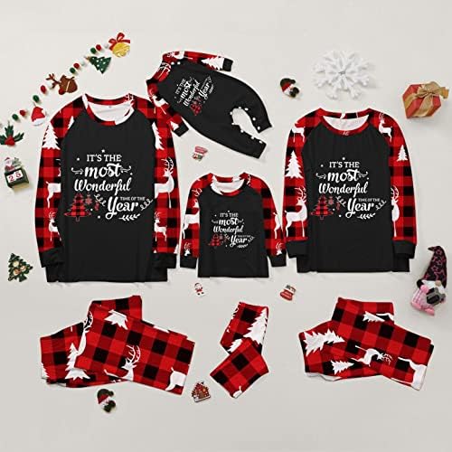 Sleepyheads Matching Family Christmas Paijama Conjunto de pijamas de família combinando PJ's de Natal com Christmasblack