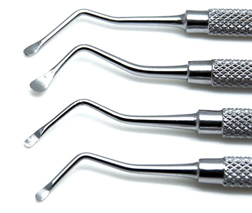 Dental Lucas Creettes Conjunto de 4 instrumentos de previo de implante periodontal