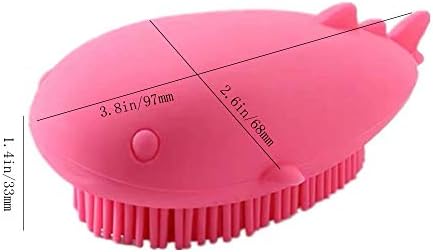 1 Pacote de esfoliação rosa esfoliante lavadora de silicone Fácil de limpar, Lathers bem, amigável ecológico, duradouro e mais