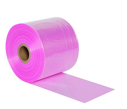 Rolo de tubulação poli anti -estática Aviditi, 12 x 2150 ', 2 mil, rosa - para sacos poli de tamanho personalizado para embalar