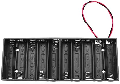 E-Out excelente 15V 10AA Battery Patler Série com arame vermelho e preto Clapm de molas flexíveis Caso de construção de batedas