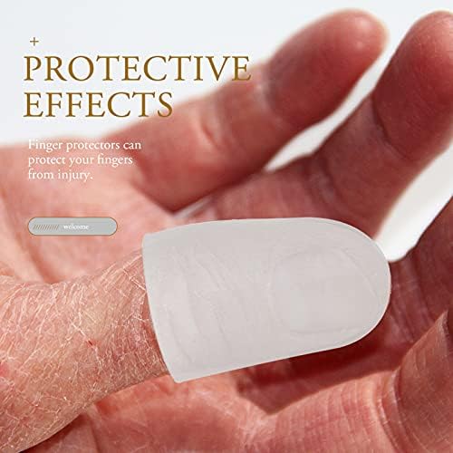 Doitool 20pcs Gel Protetor de dedo Cots cots de silicone Tampa do dedo Tampa de gel Mangas de dedos Proteção do dedo