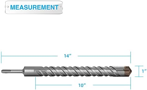 Pátio 1 '' SDS Plus Hammer Drill Bit para a superfície de cimento de concreto de alvenaria rotativa
