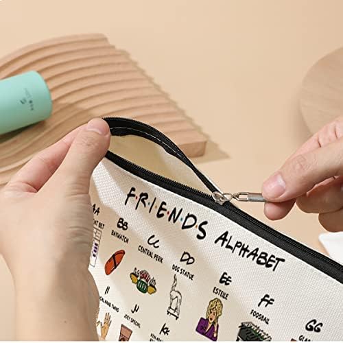 Amigo engraçado Alfabet Cosmetic Bag Friends fãs inspirados no presente de TV de mercadoria bolsa de maquiagem Presentes