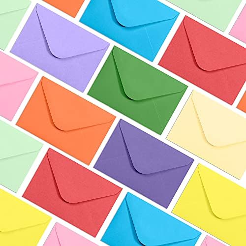 Envelopes de cartão -presente - envelopes de 100 contagens, envelopes de cartão de visita em papel, bolsos de envelope