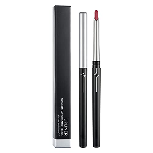 Dose de cor 17 colorido Lip Lip Eyeliner Eyeliner Lipsk lápis de lápis à prova d'água de longa duração de batom com revestimento