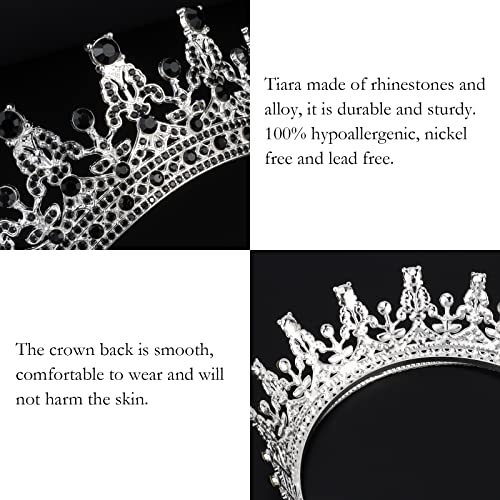Tiaras pretas de coco para mulheres coroas para mulheres tiaras e coroas para mulheres que rainha coroa princesa tiara para