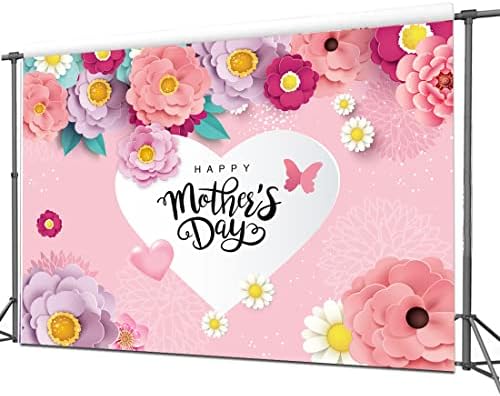 Dudaacvt 7x5ft Feliz Dia das Mães do Dia da Mãe Formulário Floral Decoração do Dia das Mães Decoração do Dia das Mães