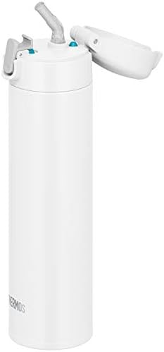 Thermos FJM-450 WH Water Bottle, garrafa de palha isolada a vácuo, 15,2 fl oz, isolamento branco, somente isolamento frio