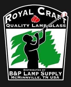 B&P Lamp® 6 1/2 polegada de vidro transparente de lâmpada de estilo colonial para arandelas e outros acessórios de iluminação